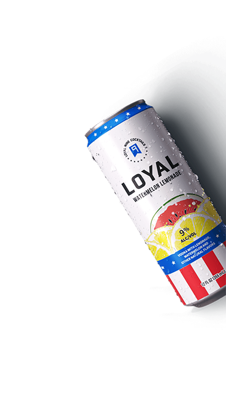 Can of Loyal 9 Watermelon Lemonade